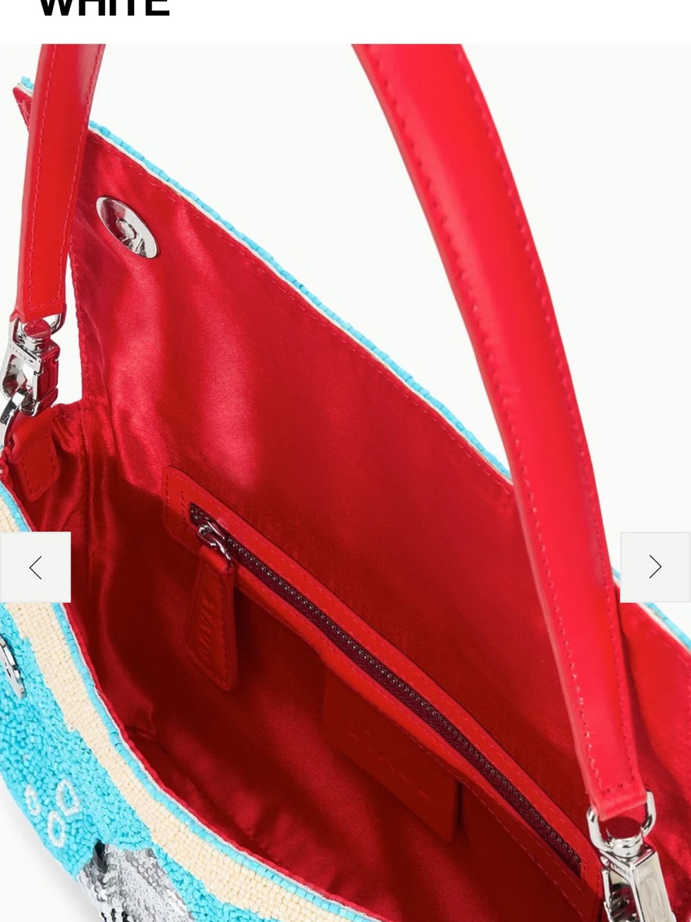STAUD Great White Beaded Timmy Bag - Brand New, Still in the Original Packaging - Picture 5 of 7